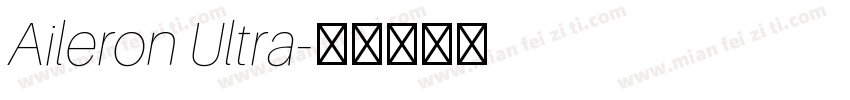 Aileron Ultra字体转换